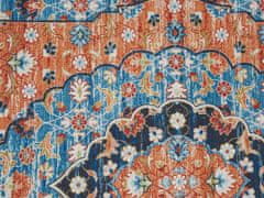 Beliani Koberec 60 x 200 cm modrá/oranžová MIDALAM