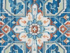 Beliani Koberec 80 x 240 cm modrá/oranžová RITAPURAM