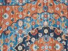 Beliani Koberec 70 x 200 cm modrá/oranžová MIDALAM
