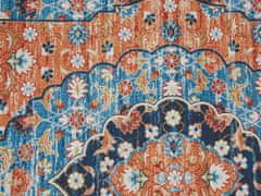 Beliani Koberec 80 x 300 cm modrá/oranžová MIDALAM