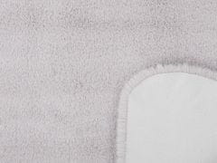 Beliani Umelá zajačia kožušina 60 x 90 cm sivá UNDARA