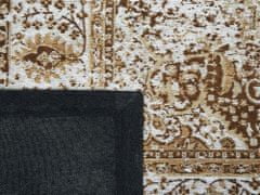 Beliani Bavlnený koberec 140 x 200 cm béžový ALMUS