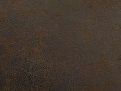 Beliani Rozkladacia pohovka z umelej kože hnedá DERBY