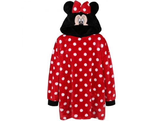 Disney Dievčenská mikina s kapucňou / župan / bodkovaná deka s kapucňou Minnie Mouse Disney Deka s kapucňou Snuddie