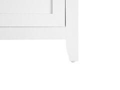 Beliani Nočný stolík so zásuvkou biela/hnedá LAYOLA