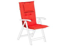 Beliani Terracotta svetlá poduška na stoličkui TOSCANA