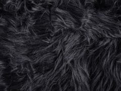 Beliani Prikrývka na posteľ 200 x 220 cm čierna DELICE