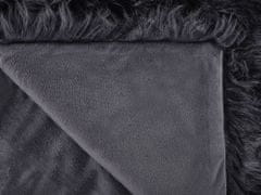 Beliani Prikrývka na posteľ 200 x 220 cm čierna DELICE