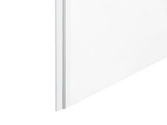 Beliani Sprchový kút z tvrdeného skla 70 x 70 x 185 cm strieborný DARLI