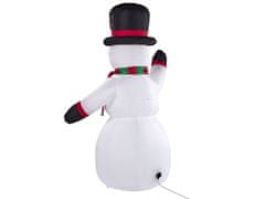 Beliani Vianočný nafukovací LED snehuliak 200 cm biely RUKA
