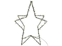 Beliani Vonkajšia LED dekorácia hviezda 80 cm čierna KERSILO
