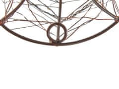 Beliani Vonkajšia závesná LED dekorácia hlava soba 47 cm čierna NELLIM
