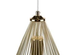 Beliani Zlatá závesná lampa CONCA