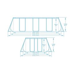 Bestway Bazén Power Steel Ratanový 4,04 x 2,01 X 1 m - 56721