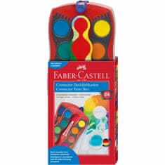Faber-Castell Vodové farby stavebnicové červené 24 farebné