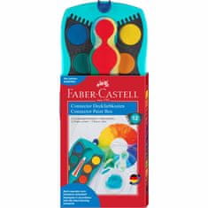 Faber-Castell Vodové farby stavebnicové tyrkys 12 farebné