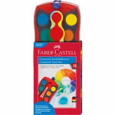 Faber-Castell Vodové farby stavebnicové červené 12 farebné