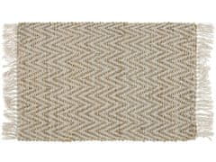 Beliani Jutový koberec 50 x 80 cm béžový AFRIN