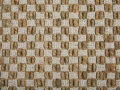 Beliani Jutový koberec 50 x 80 cm béžový ZERDALI