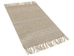 Beliani Jutový koberec 50 x 80 cm béžový DORTYOL