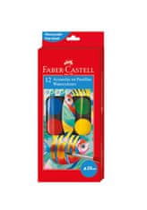Faber-Castell Vodové farby 12 farebné, 24 mm