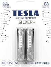 Tesla Batteries AA SILVER+ alkalické tužkové batérie, 2ks