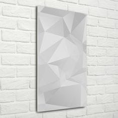 Wallmuralia.sk Vertikálny foto obraz sklenený Abstrakcie trojuholníky 70x140 cm 2 prívesky