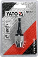 YATO Bezkľúčové rýchloupínacie skľučovadlo 0.5-6.5mm HEX