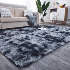 MUVU Měkký koberec tmavo šedá PLYŠOVÝ PLYŠ plyšový koberec 80x150 cm