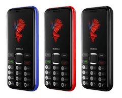 Mobiola MB3010, praktický tlačidlový mobilný telefón, 2 SIM, červený