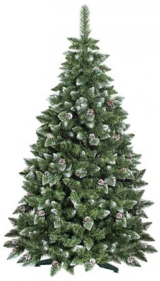 Aga Vianočný stromček 220 cm so šiškami