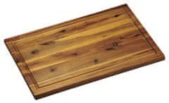 Kesper Krájacia doštička s drážkou agátové drevo 40 x 26 cm