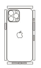 emobilshop Hydrogel - matná zadná ochranná fólia (full cover) - iPhone 12 Pro Max - typ výrezu 2