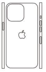 emobilshop Hydrogel - matná zadná ochranná fólia (full cover) - iPhone 13 Pro - typ výrezu 8