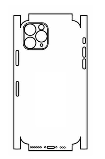 emobilshop Hydrogel - matná zadná ochranná fólia (full cover) - iPhone 11 Pro - typ výrezu 8