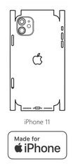 emobilshop Hydrogel - matná zadná ochranná fólia (full cover) - iPhone 11 - typ výrezu 9