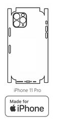 emobilshop Hydrogel - matná zadná ochranná fólia (full cover) - iPhone 11 Pro - typ výrezu 8