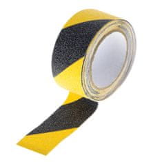 Aga Protisklzová ochranná páska 5cmx5m čierna/žltá