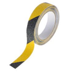 Aga Protisklzová ochranná páska 2,5 cmx5 m čierna/žltá