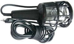 HADEX Pracovné svietidlo - montážna lampa 230V/60W, prívod 5m, čierne