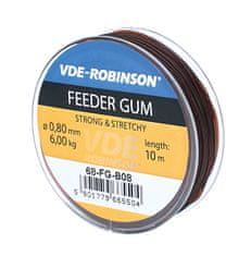 Feeder guma VDE-Robinson Strong & Stretchy, hnedá - priemer 1,0 mm, nosnosť 7 kg