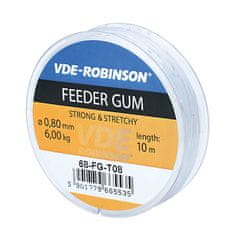 Feeder guma VDE-Robinson Strong & Stretchy, transparentná - priemer 1,0 mm, nosnosť 7 kg