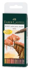 Faber-Castell PITT umelecké popisovače 6 Terra set