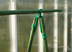 Bradas Spojka krížová pre záhradné tyče 11 mm, 3 ks, nastaviteľná BR-TYLS11