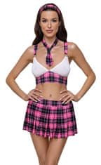 Cottelli Collection Emily School Girl (Pink), roleplay erotický kostým školáčka S