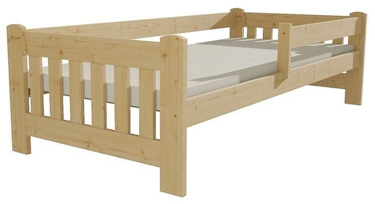 eoshop Detská posteľ DP 022 - Rozmer: 80 x 180 cm, Povrchová úprava: netransparentný farba biela, Úložné priestory: bez úložných priestor