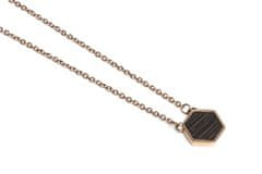 BeWooden dámsky náhrdelník s dreveným detailom Rose Necklace Hexagon univerzálna