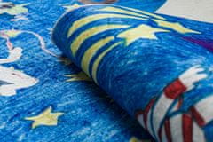 Dywany Łuszczów Detský kusový koberec Bambino 2265 Rocket Space blue 80x150