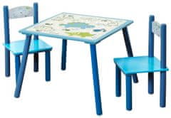 Kesper Sada detský stolík s dvoma stoličkami modrý