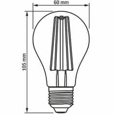 Osram LED žiarovka E27 A60 10W = 74W 1050lm 2200K Teplá biela 360°